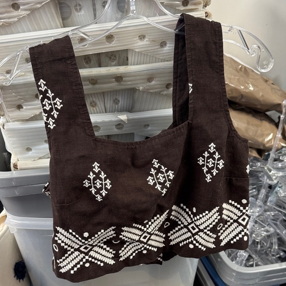 Calypso St. Barth Tops - Calypso embroidered tank xs // 020407